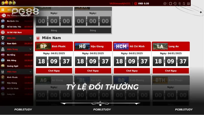 Tỷ lệ thưởng được nhà cái PG88 đặt ra rất cao