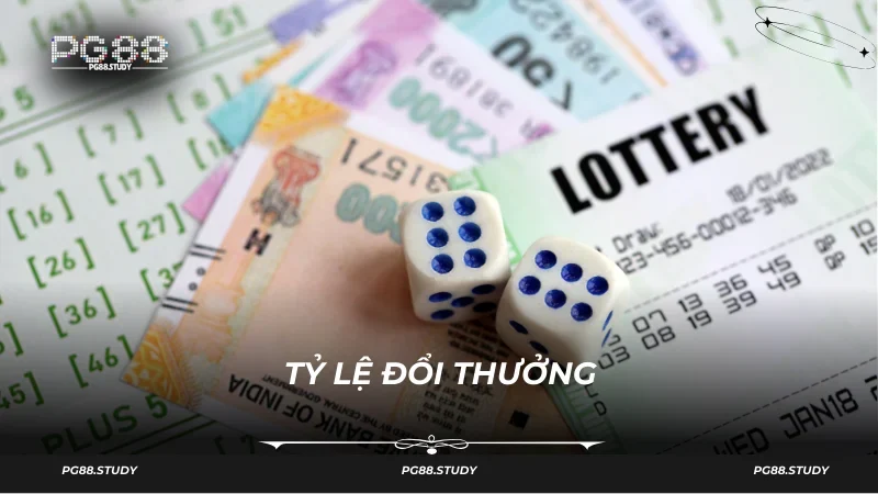 Tỷ lệ thưởng do PG88 cung cấp trong game xổ số